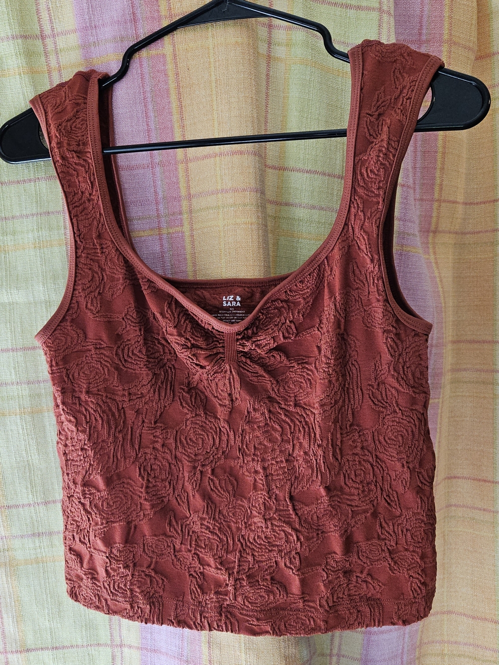 Textured Rose Tank Top